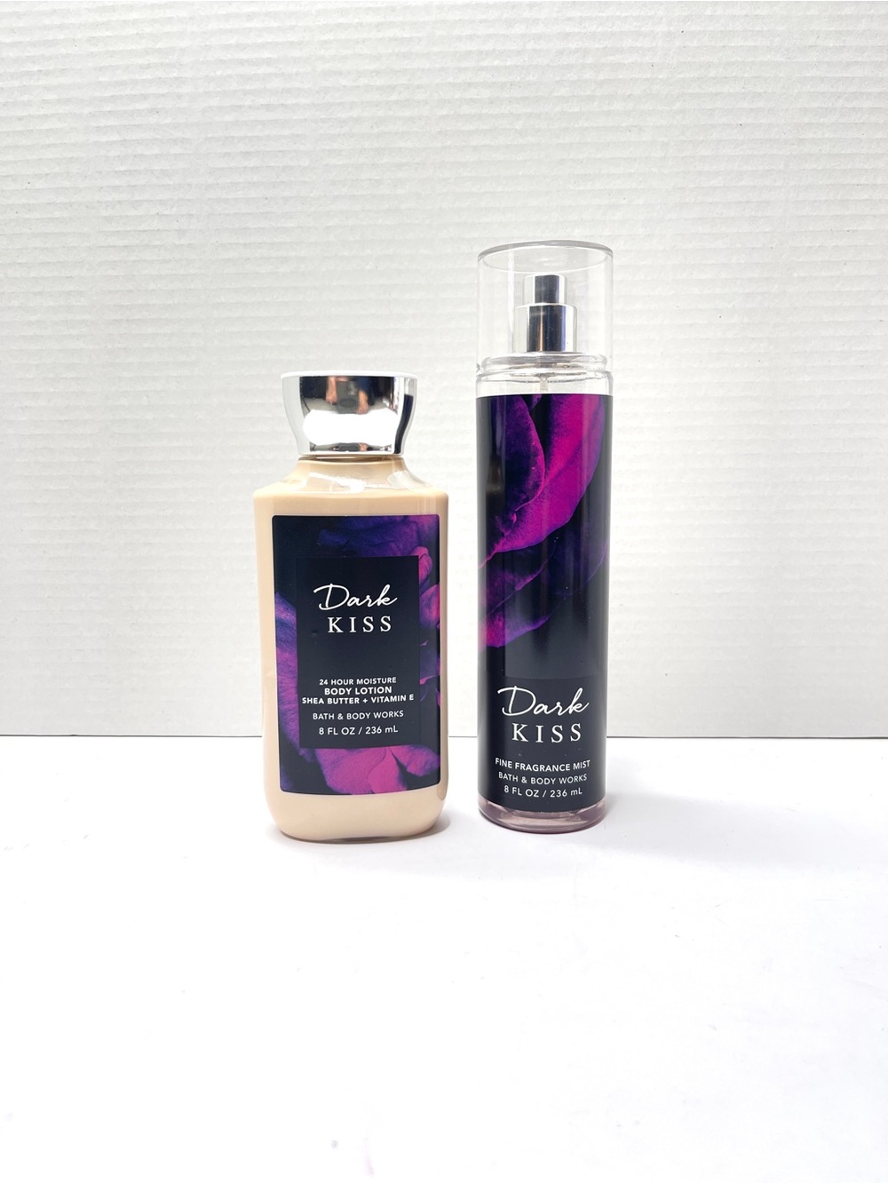 Bath & Body Works Dark Kiss Lotion & Fragrance Mist - Purple & Cream